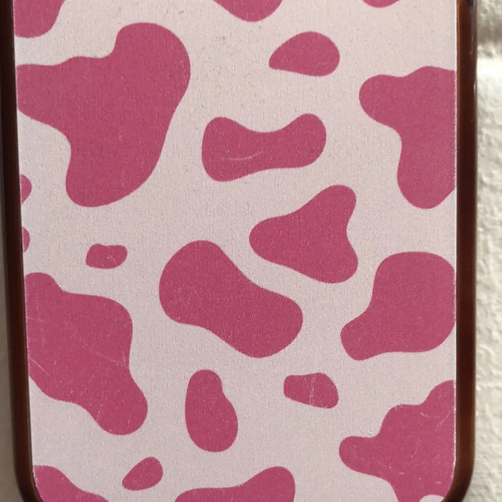 2/$15 Casetify iPhone 8 Pink Strawberry Cow Print Case